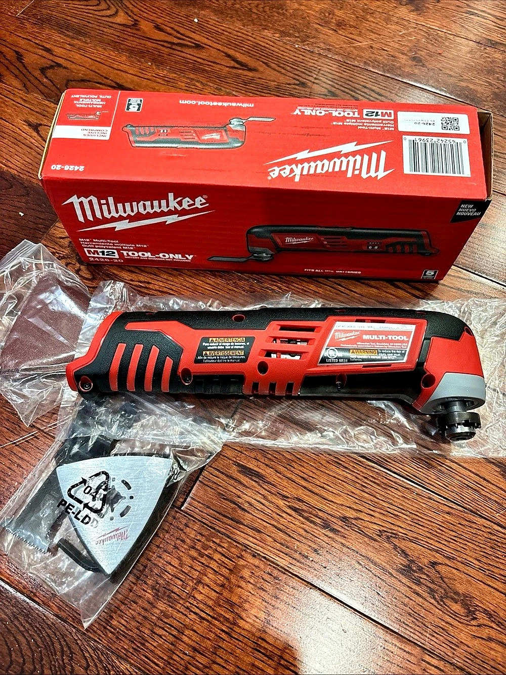 Milwaukee M12 Cordless Oscillating Multi-Tool 2426-20 Red & Black